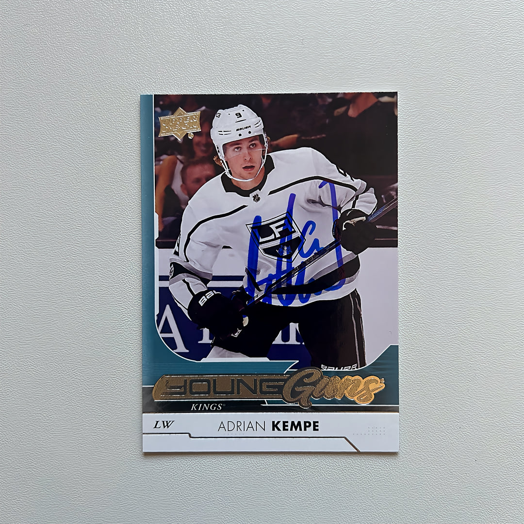 2017-18 UD Young Guns #210 ADRIAN KEMPE Autographed Rookie Card