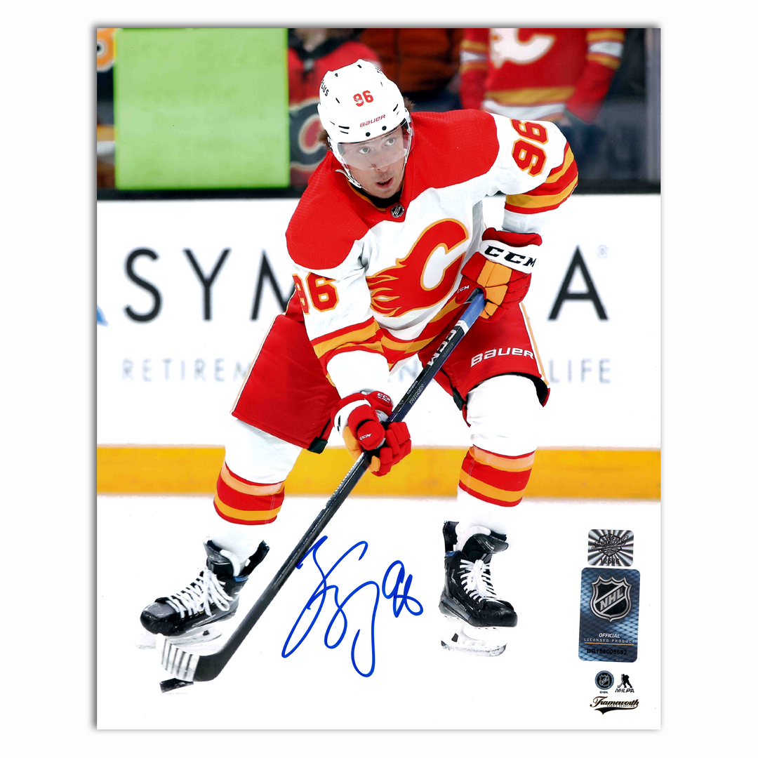Andrei Kuzmenko Autographed Calgary Flames Away 8x10 Photo
