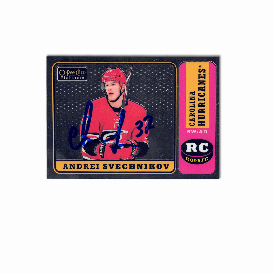 2018-19 OPC Platinum #R-80 ANDREI SVECHNIKOV Autographed Rookie Card