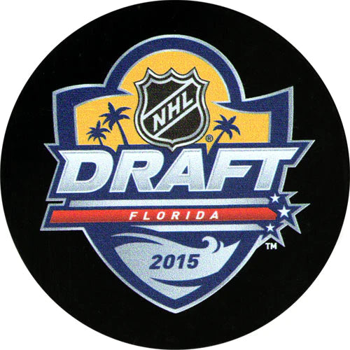 Pre-Order - Andrew Mangiapane Autographed 2015 NHL Draft Hockey Puck
