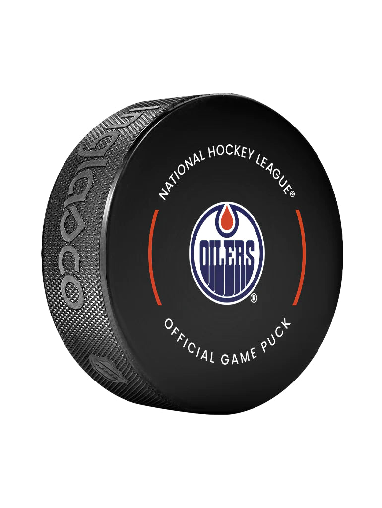 Pre-Order - Andrew Mangiapane Autographed Edmonton Oilers Official Hockey Puck