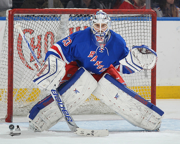 Pre-Order - Cam Talbot Autographed New York Rangers Home 8x10 Photo