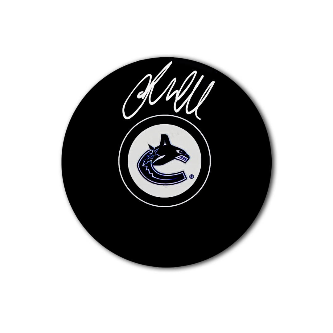 Jacob Markstrom Vancouver Canucks Autographed Hockey Puck