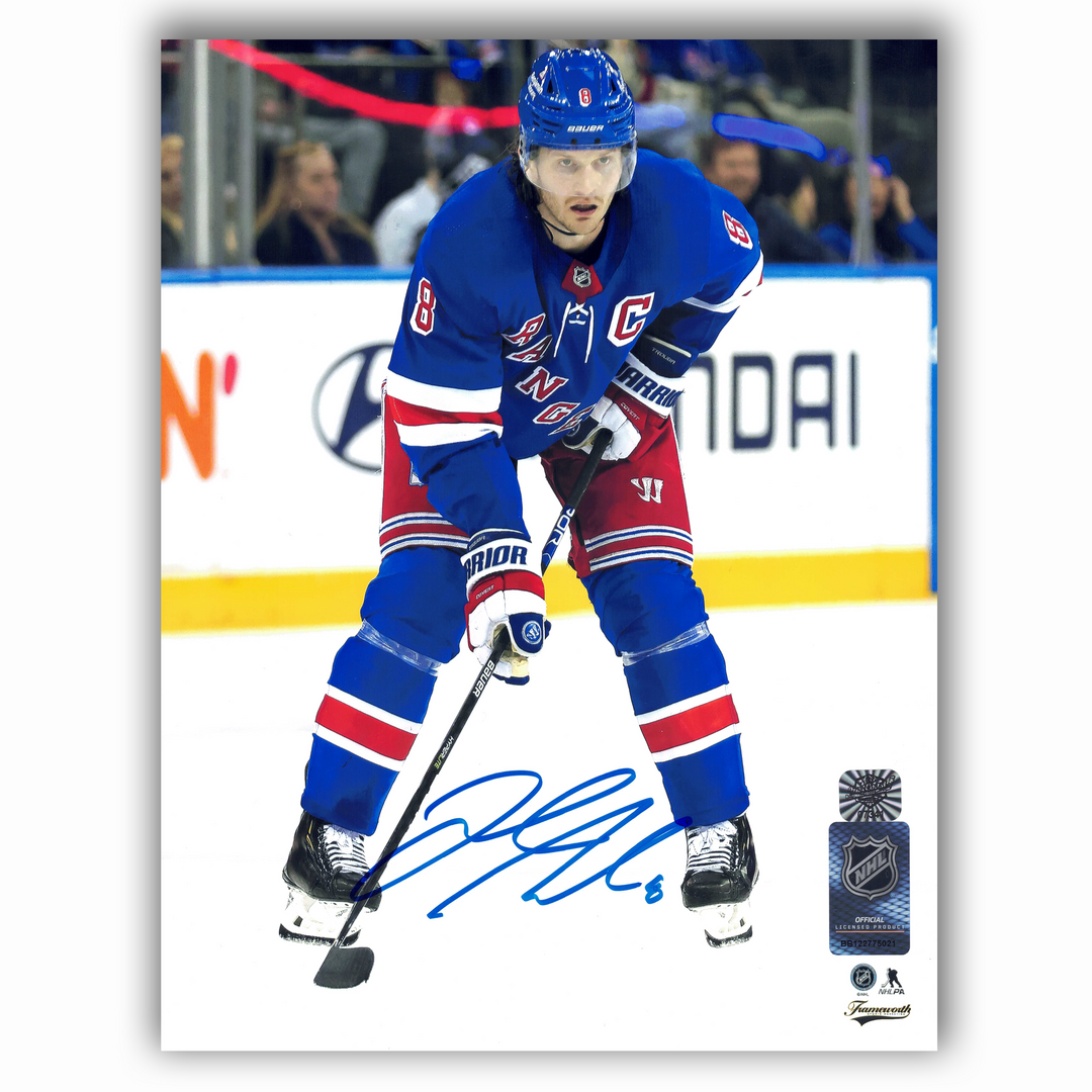 Jacob Trouba Autographed New York Rangers Home 8x10 Photo