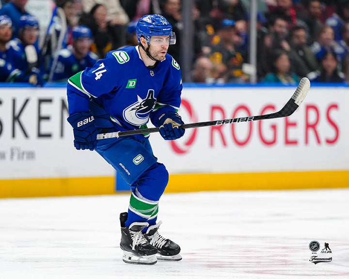 Pre-Order - Jake Debrusk Autographed Vancouver Canucks Home Horizontal 8x10 Photo