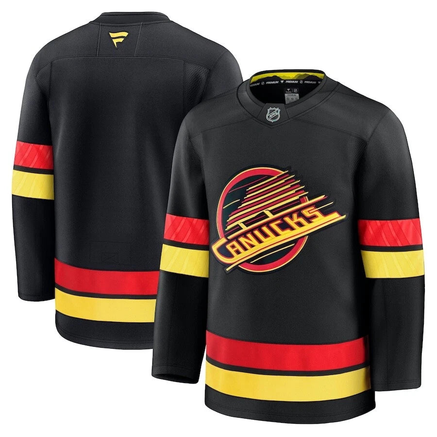 Pre-Order - Jake Debrusk Autographed Vancouver Canucks Alternate Fanatics Premium Jersey