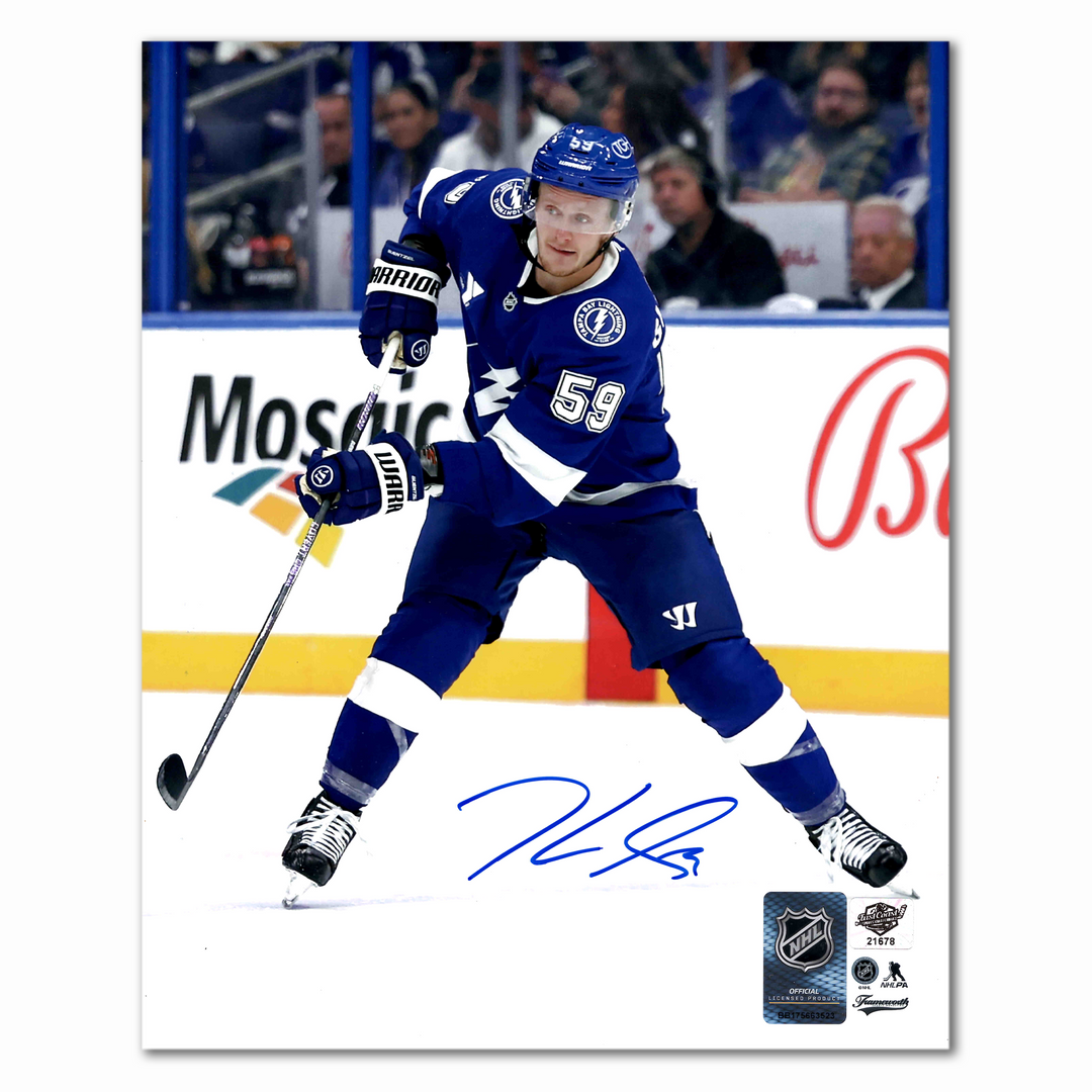Jake Guentzel Autographed Tampa Bay Lightning Home 8x10 Photo