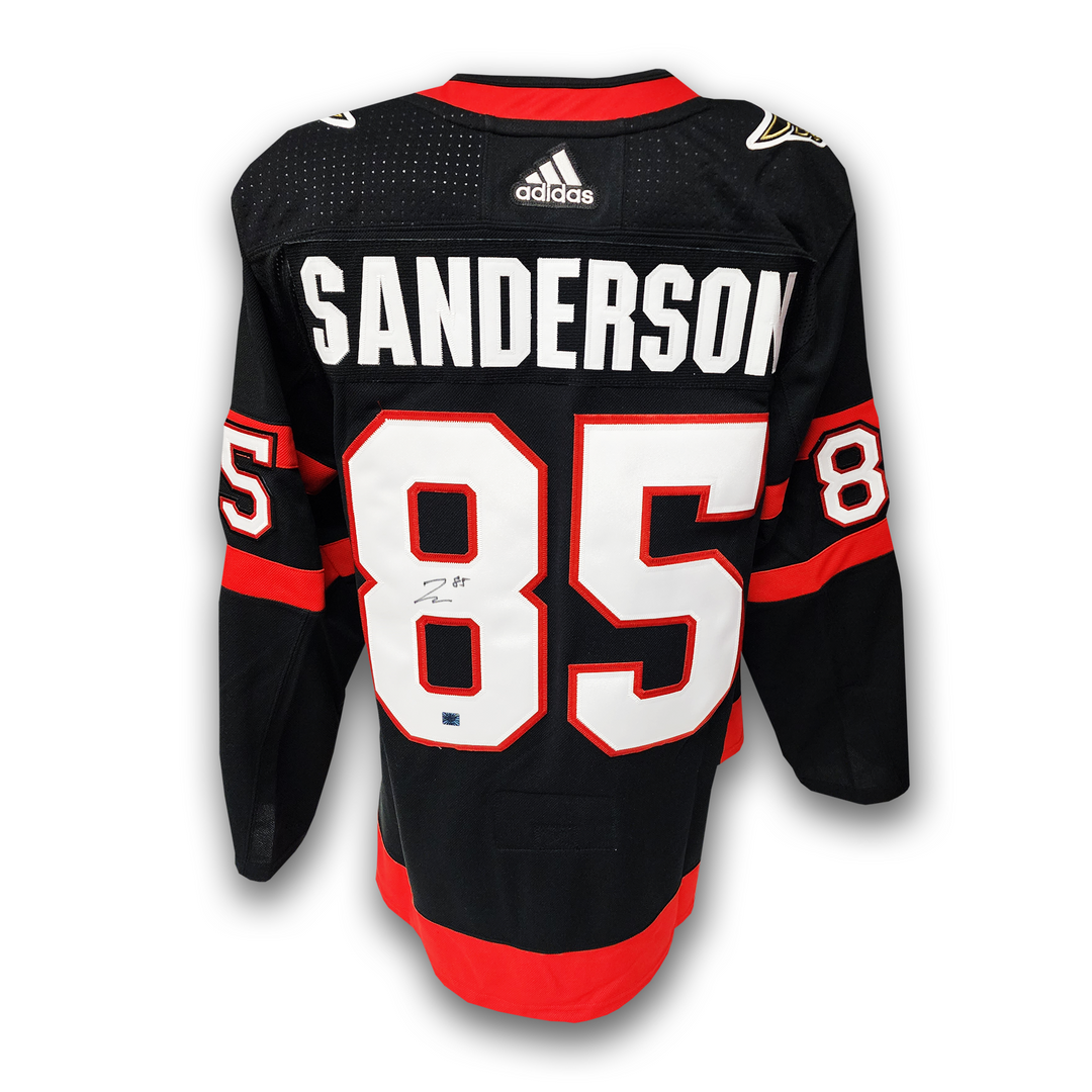 Jake Sanderson Autographed Ottawa Senators Home Adidas Jersey