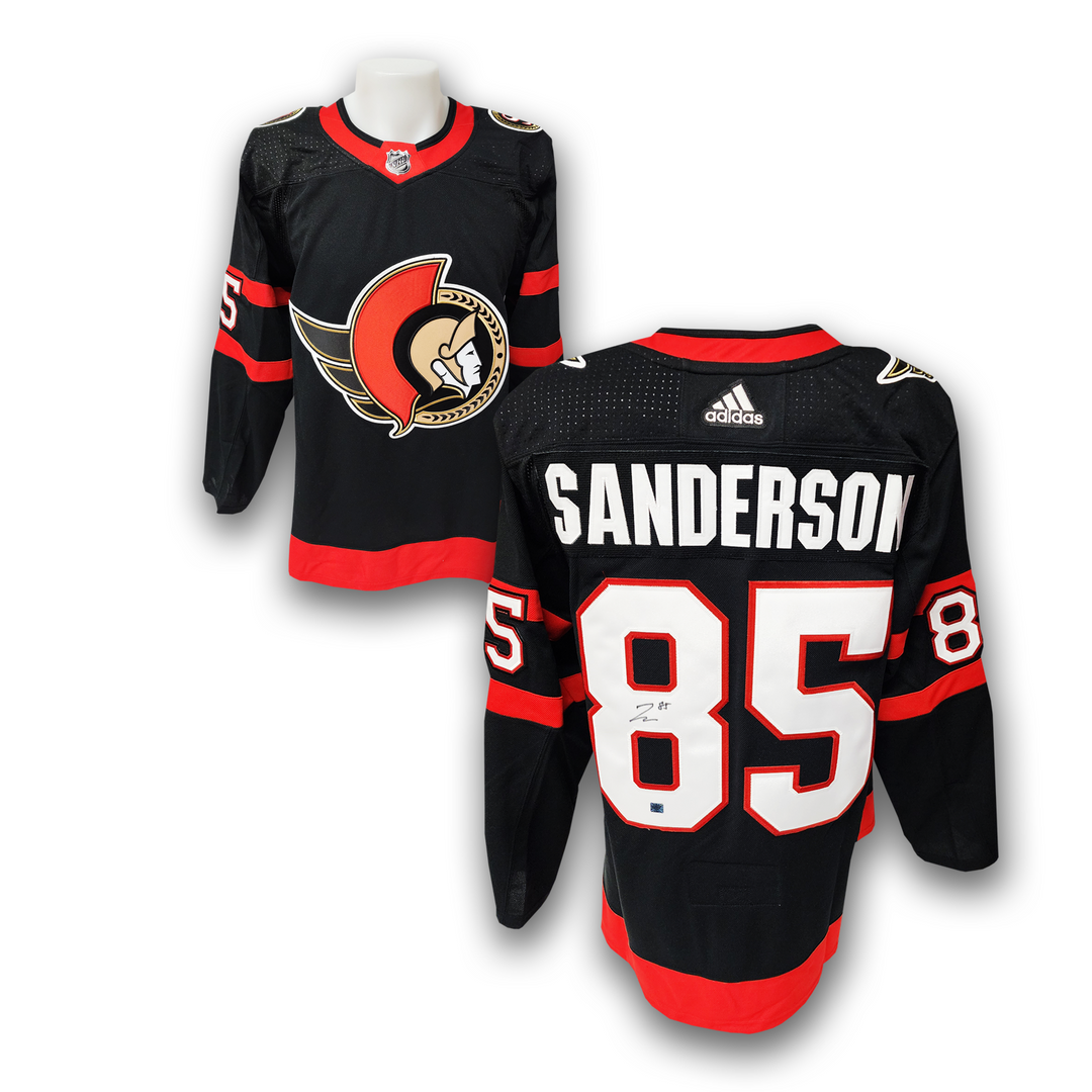 Jake Sanderson Autographed Ottawa Senators Home Adidas Jersey
