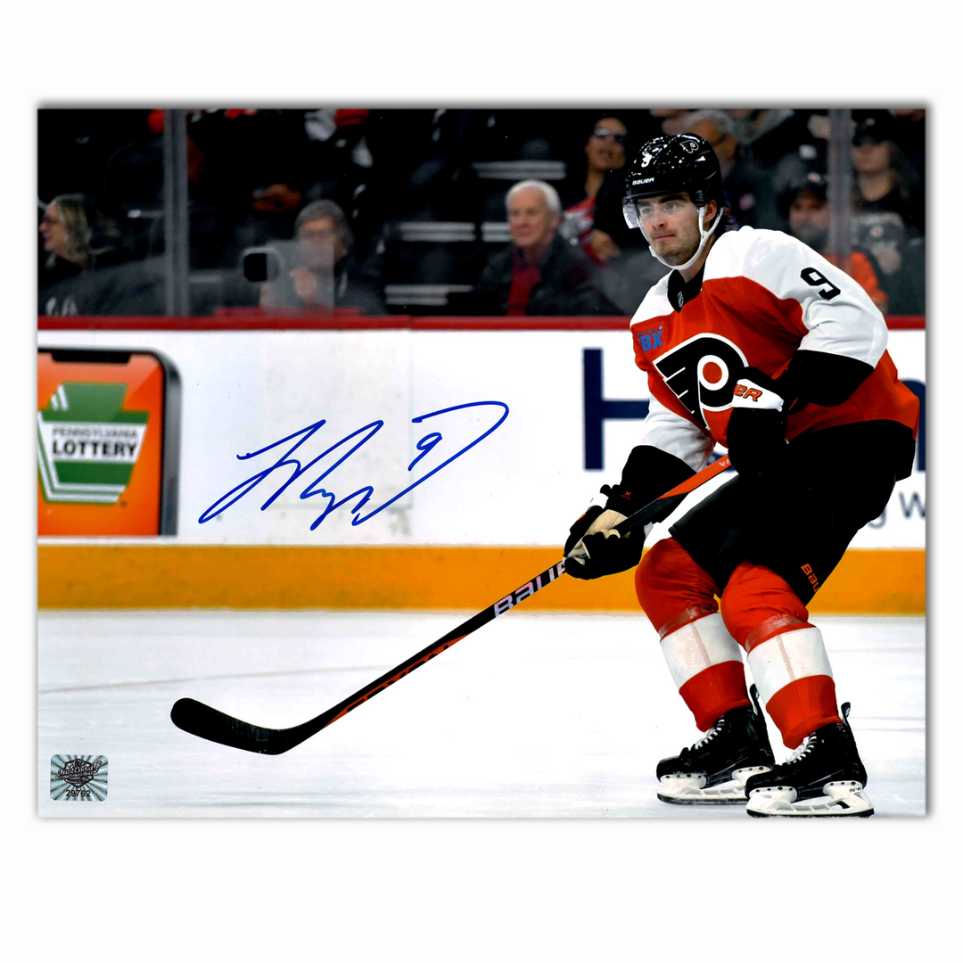 Jamie Drysdale Autographed Philadelphia Flyers 8x10 Horizontal Photo