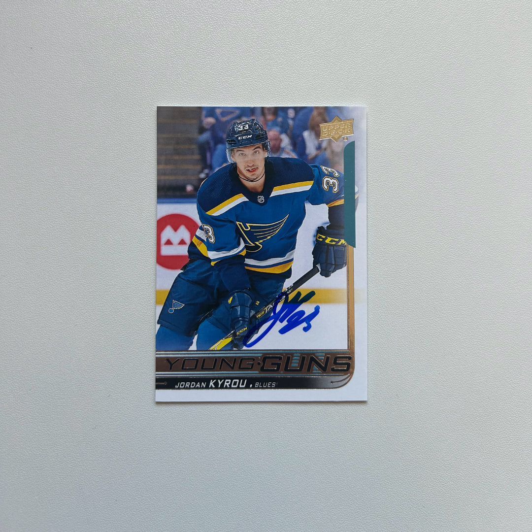 2018-19 UD Young Guns #241 JORDAN KYROU Autographed Rookie Card
