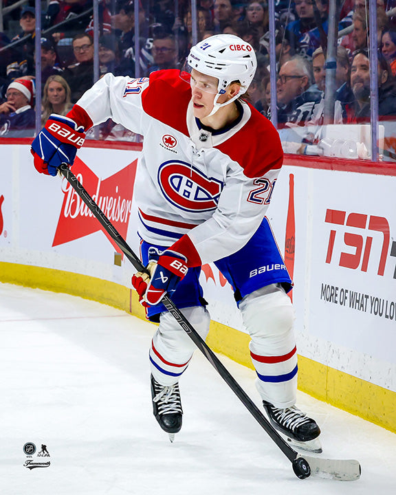 Pre-Order - Kaiden Guhle Autographed Montreal Canadiens Away 8x10 Photo