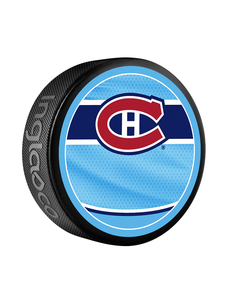 Pre-Order - Kaiden Guhle Autographed Montreal Canadiens Reverse Retro Hockey Puck