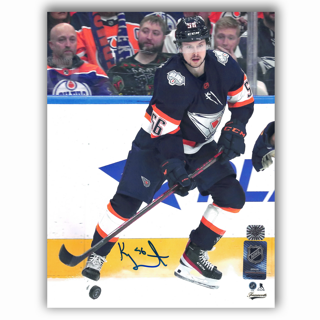 Kailer Yamamoto Autographed Edmonton Oilers Reverse Retro 2.0 8x10 Photo