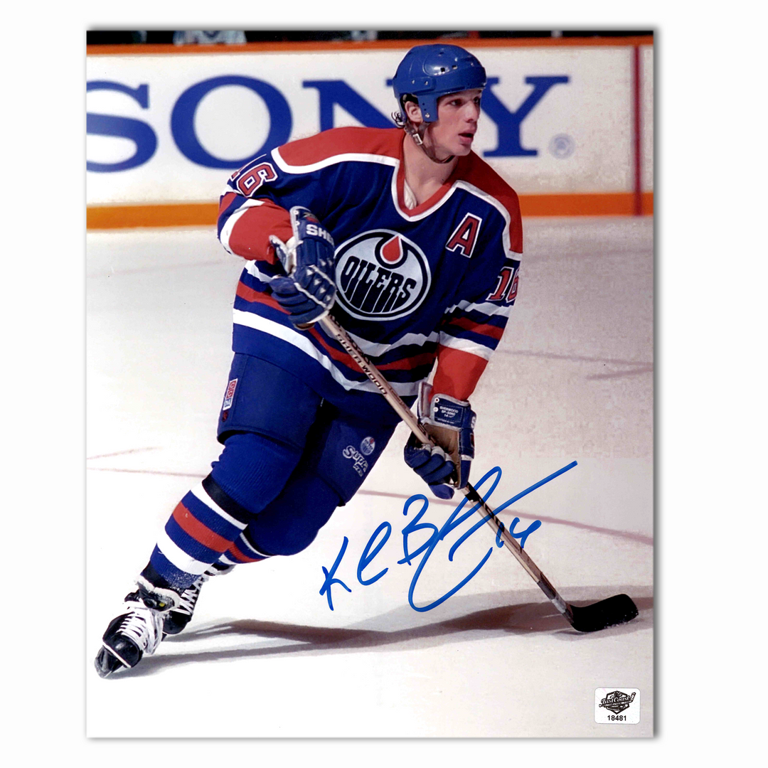 Kelly Buchburger Autographed Edmonton Oilers 8x10 Photo