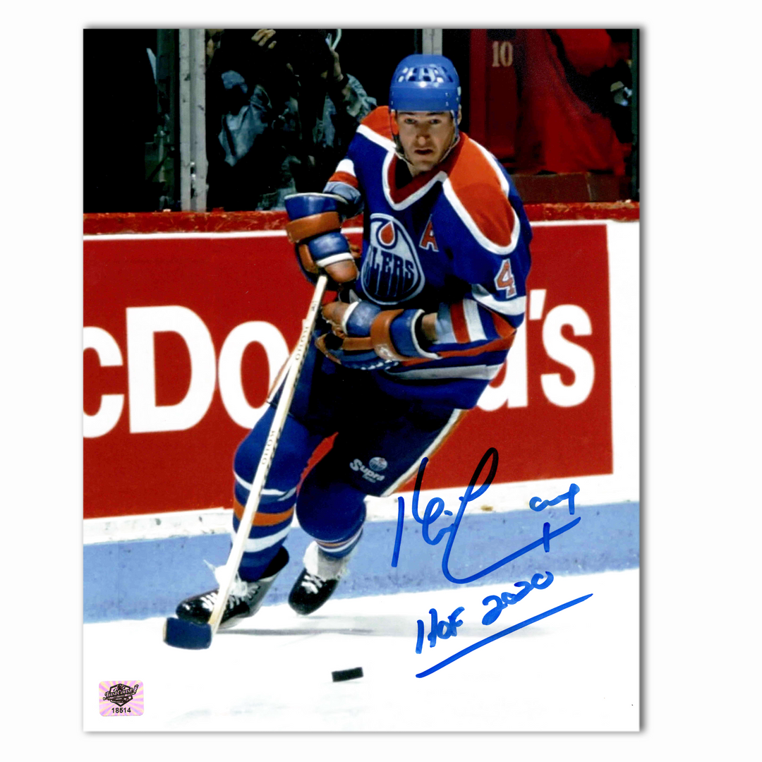 Kevin Lowe Autographed Edmonton Oilers 8x10 Home Photo