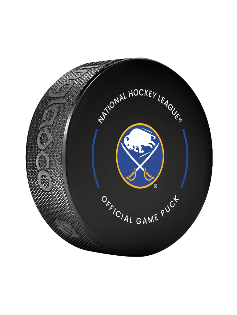 Pre-Order - Linus Ullmark Autographed Buffalo Sabres Official Hockey Puck