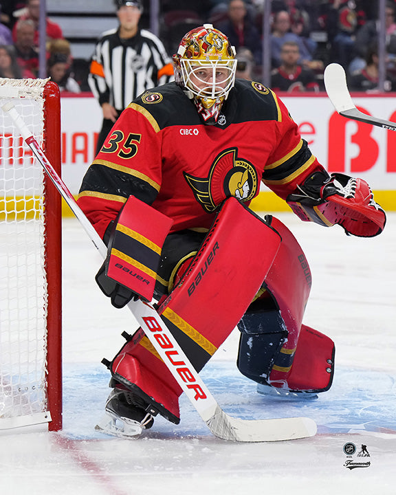 Pre-Order - Linus Ullmark Autographed Ottawa Senators Alternate 8x10 Photo