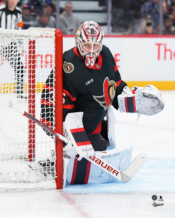 Pre-Order - Linus Ullmark Autographed Ottawa Senators Home 8x10 Photo