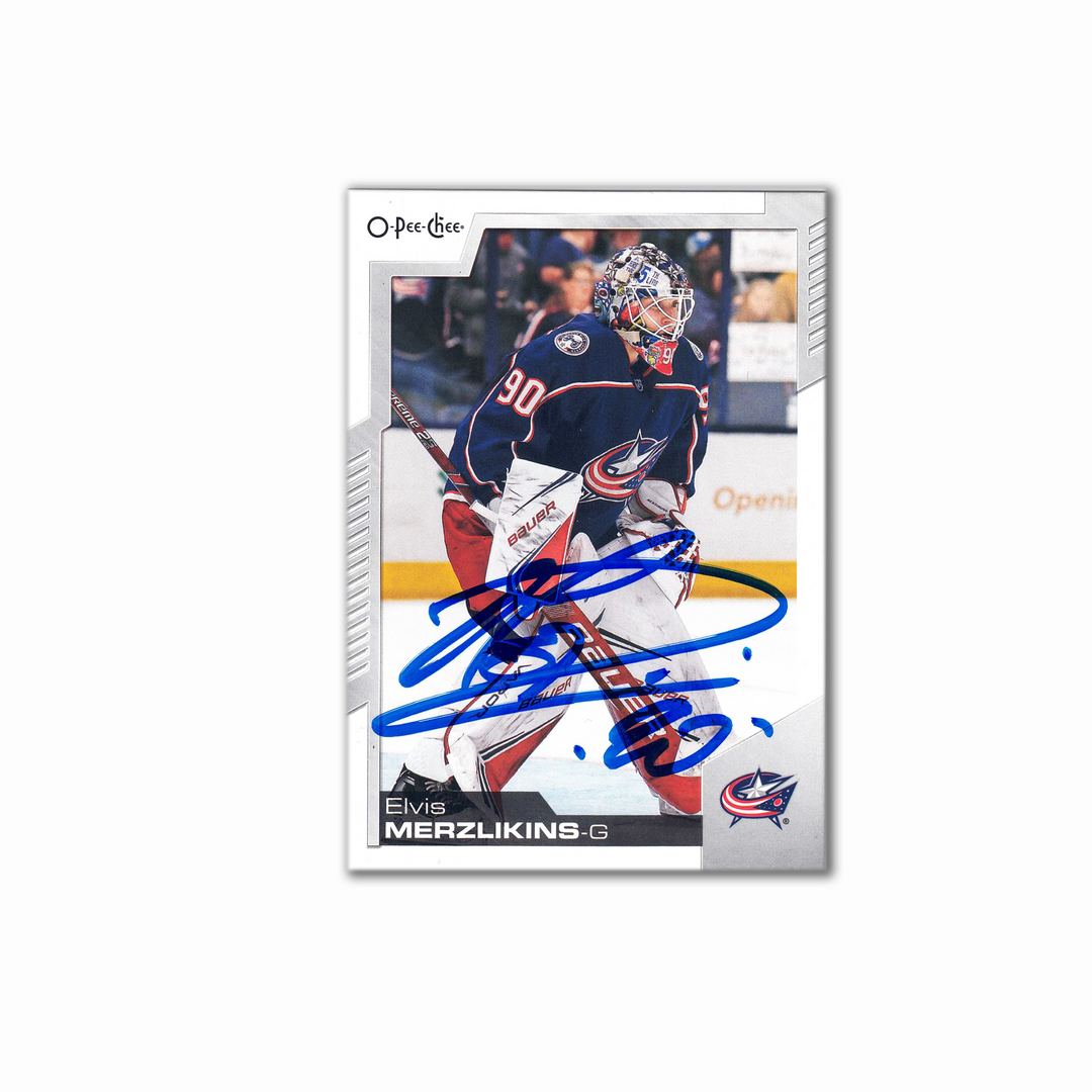 2020-21 OPC #283 ELVIS MERZLIKINS Autographed Card
