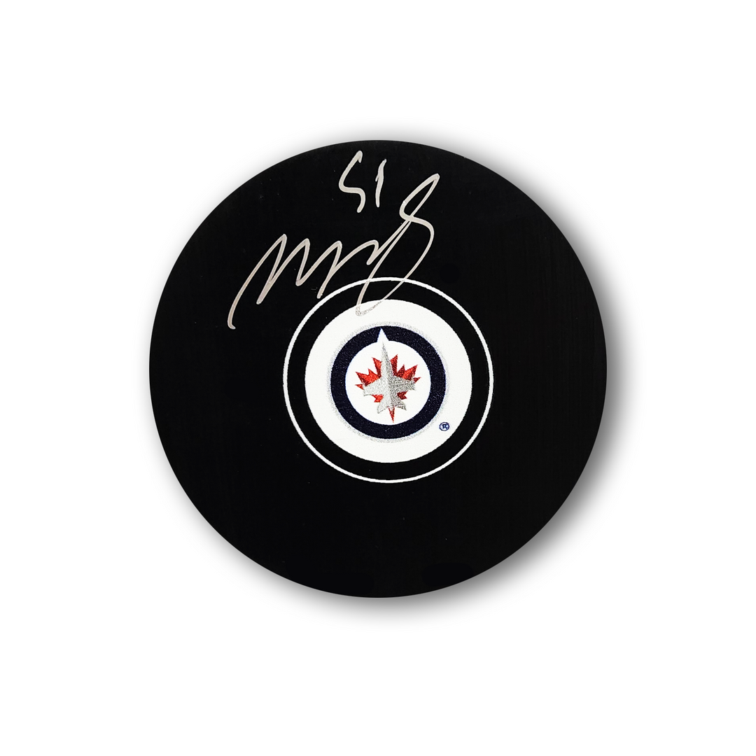 Mark Scheifele Winnipeg Jets Autographed Hockey Puck