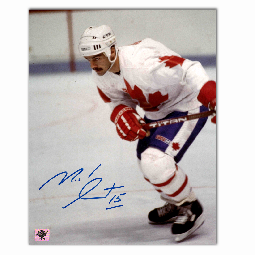 Michel Goulet Autographed Team Canada 8x10 Photo