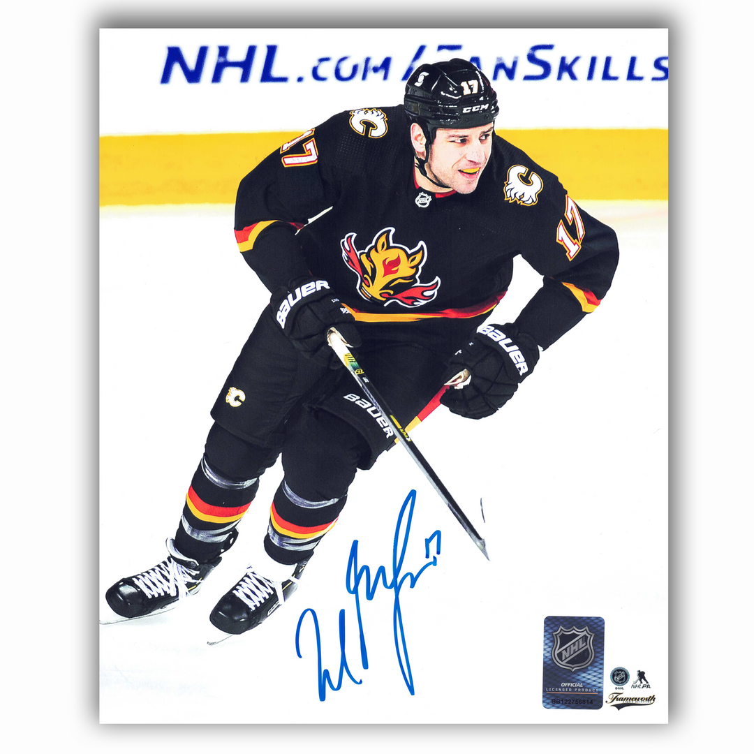 Milan Lucic Calgary Flames Reverse Retro Autographed 8x10 Photo