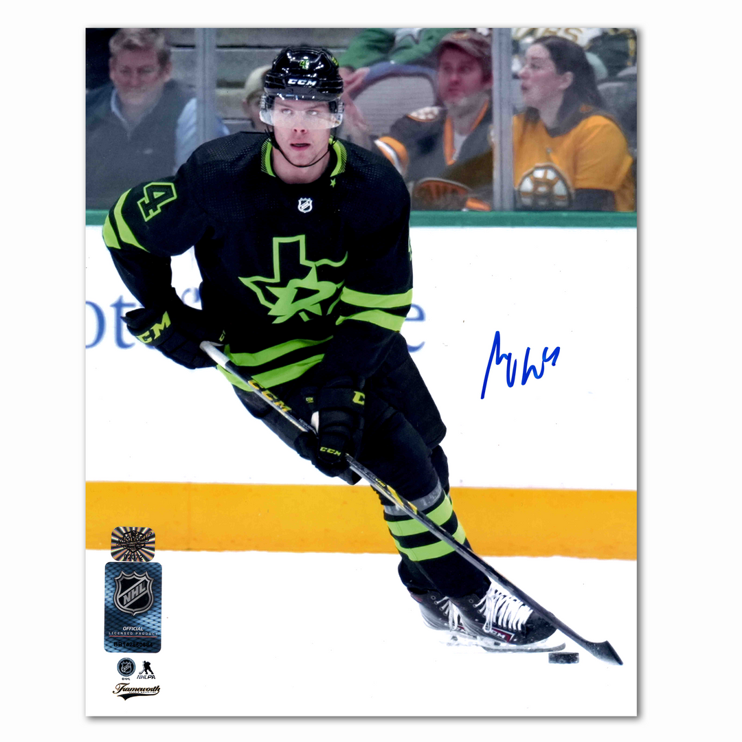 Miro Heiskanen Autographed Dallas Stars Alternate 8x10 Photo