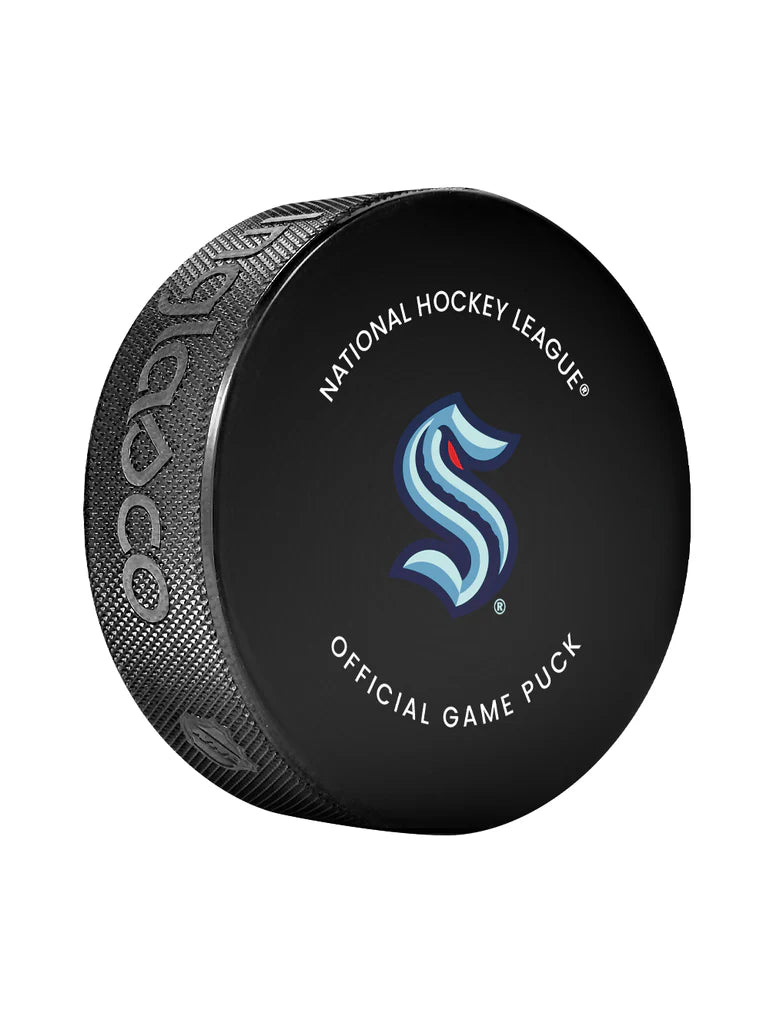Pre-Order - Morgan Geekie Autographed Seattle Kraken Official Hockey Puck