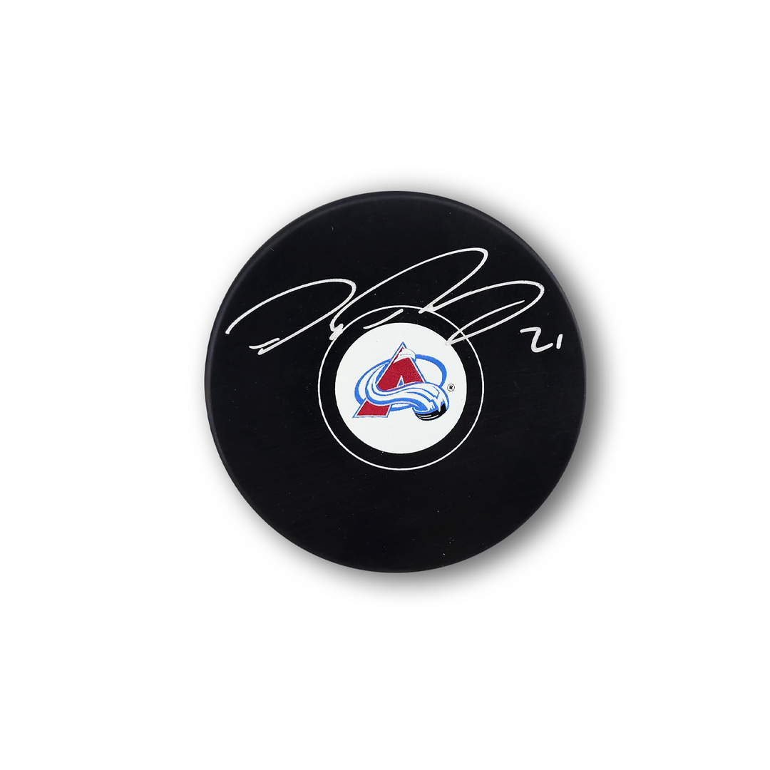 Peter Forsberg Autographed Colorado Avalanche Hockey Puck
