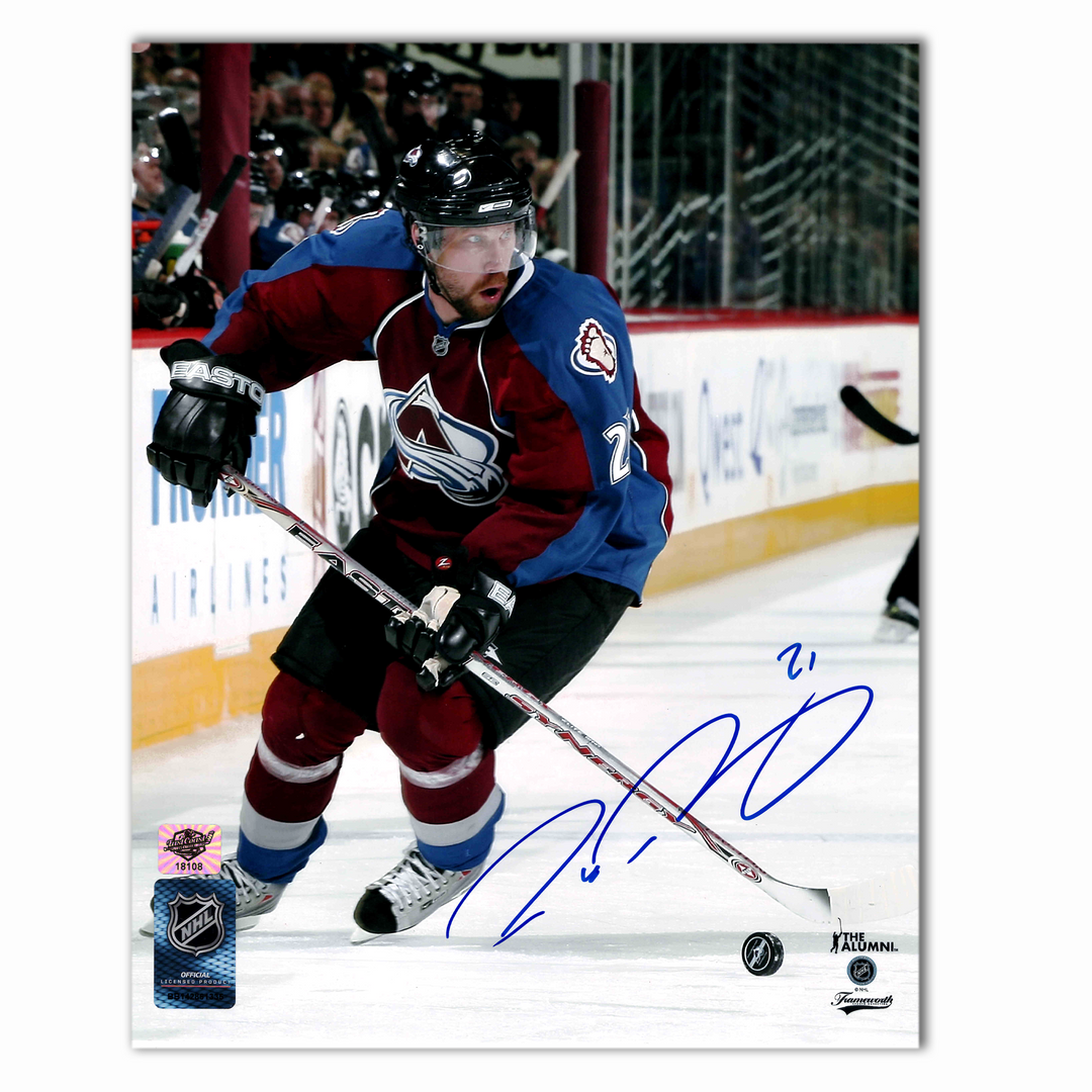 Peter Forsberg Autographed Colorado Avalanche Home 8x10 Photo