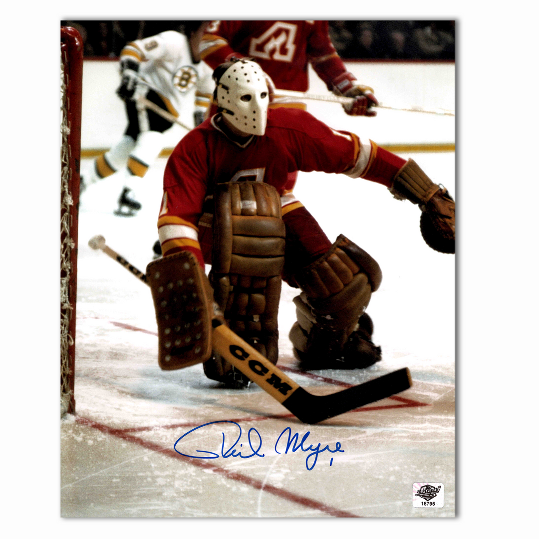 Phil Myre Autographed Atlanta Flames Home 8x10 Photo