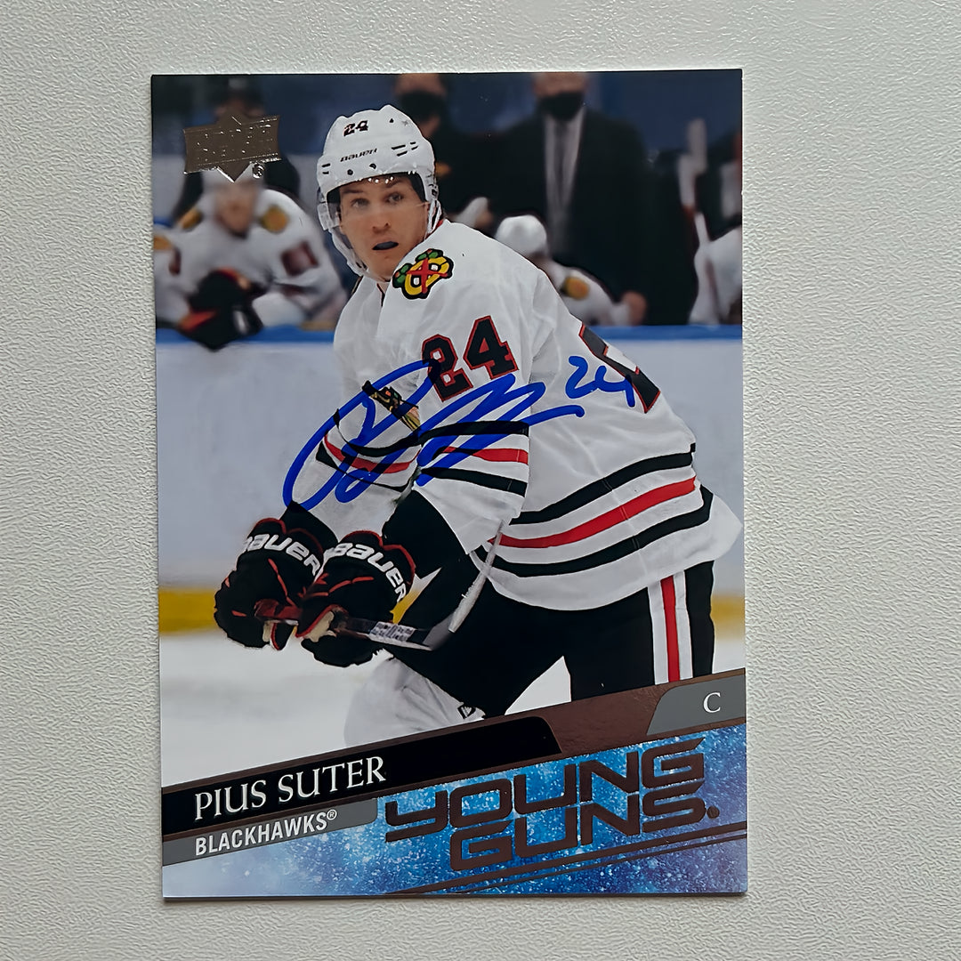 2020-21 UD Young Guns #484 PIUS SUTER Autographed Rookie Card