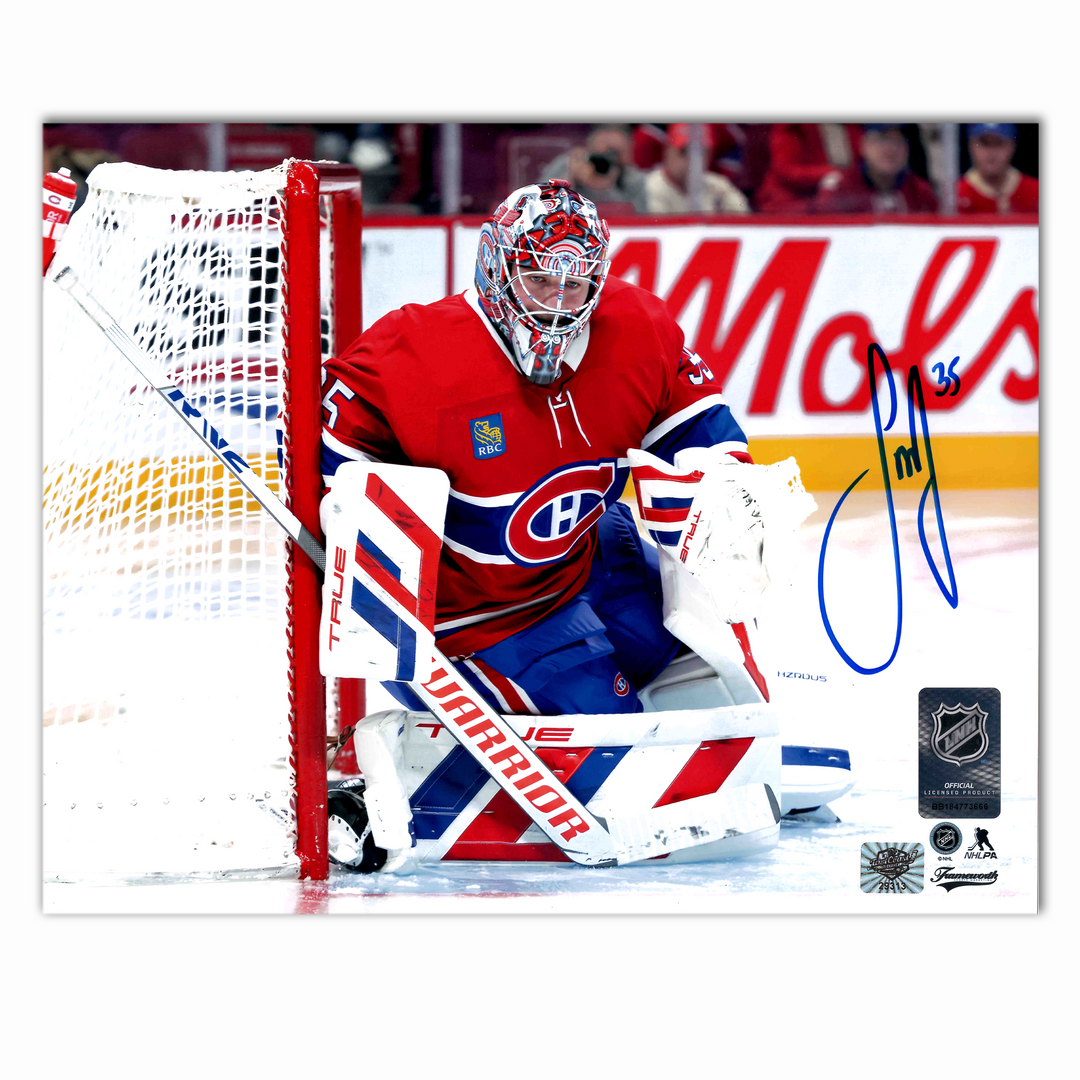 Sam Montembeault Autographed Montreal Canadiens Home 8x10 Horizontal Photo