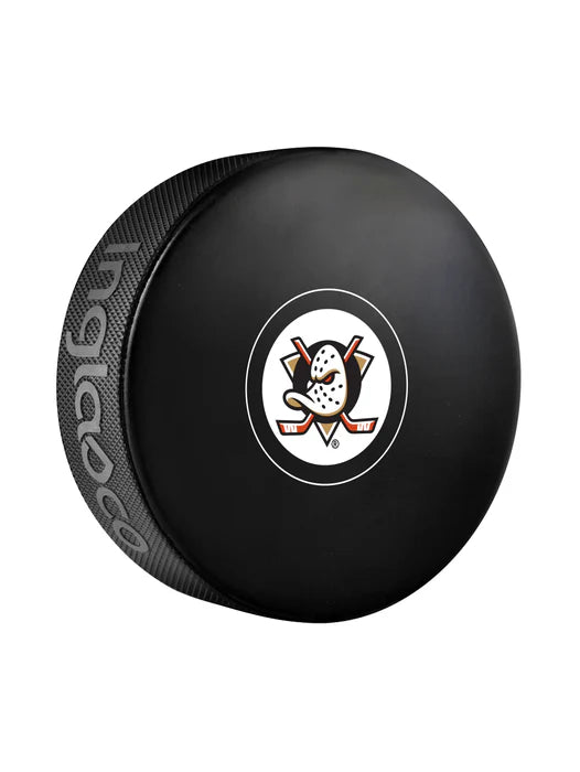 Pre-Order - Sam Steel Autographed Anaheim Ducks Hockey Puck