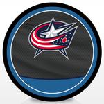 Pre-Order - Sean Monahan Autographed Columbus Blue Jackets Reverse Retro Hockey Puck