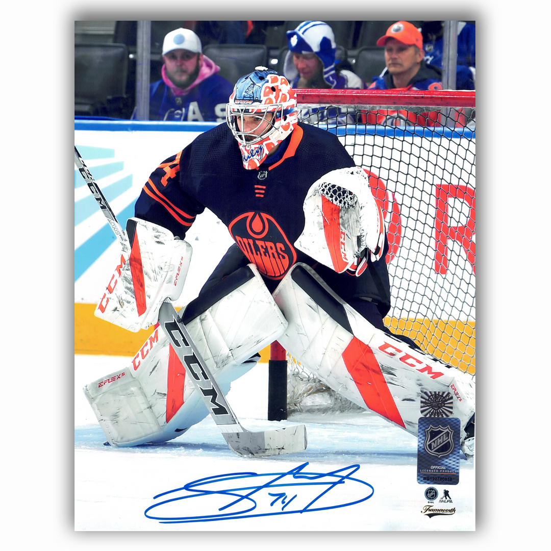 Stuart Skinner Edmonton Oilers Autographed Alternate 8x10 Photo