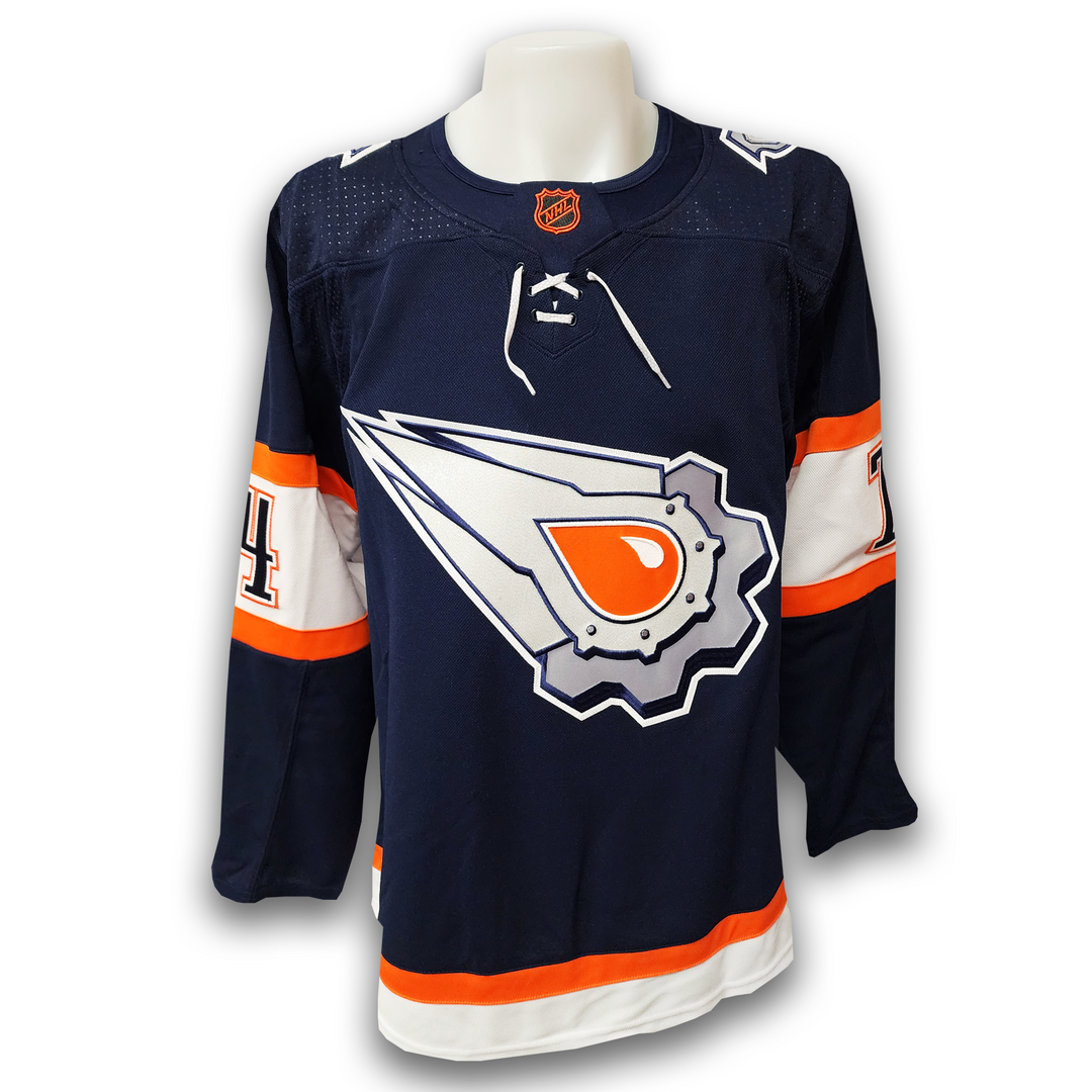 Stuart Skinner Autographed Edmonton Oilers Reverse Retro 2.0 Adidas Jersey