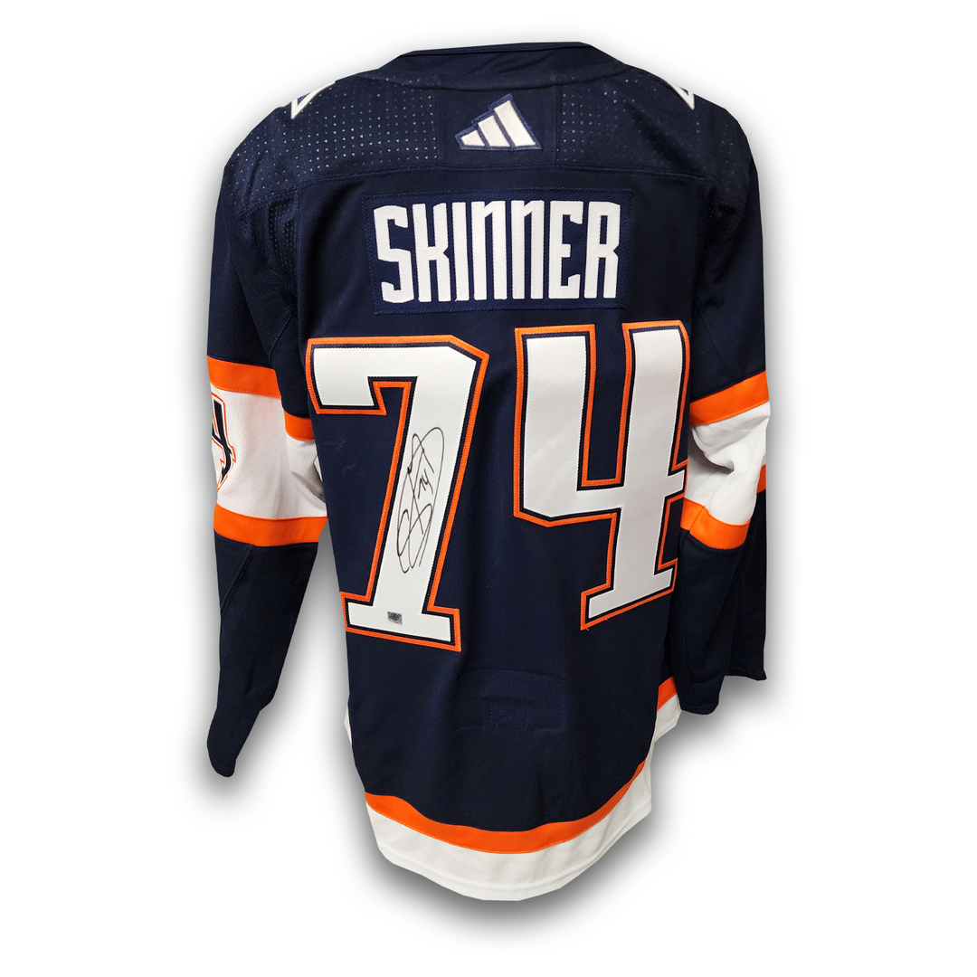 Stuart Skinner Autographed Edmonton Oilers Reverse Retro 2.0 Adidas Jersey
