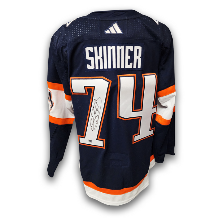 Stuart Skinner Autographed Edmonton Oilers Reverse Retro 2.0 Adidas Jersey