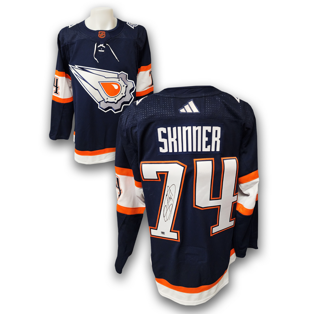 Stuart Skinner Autographed Edmonton Oilers Reverse Retro 2.0 Adidas Jersey