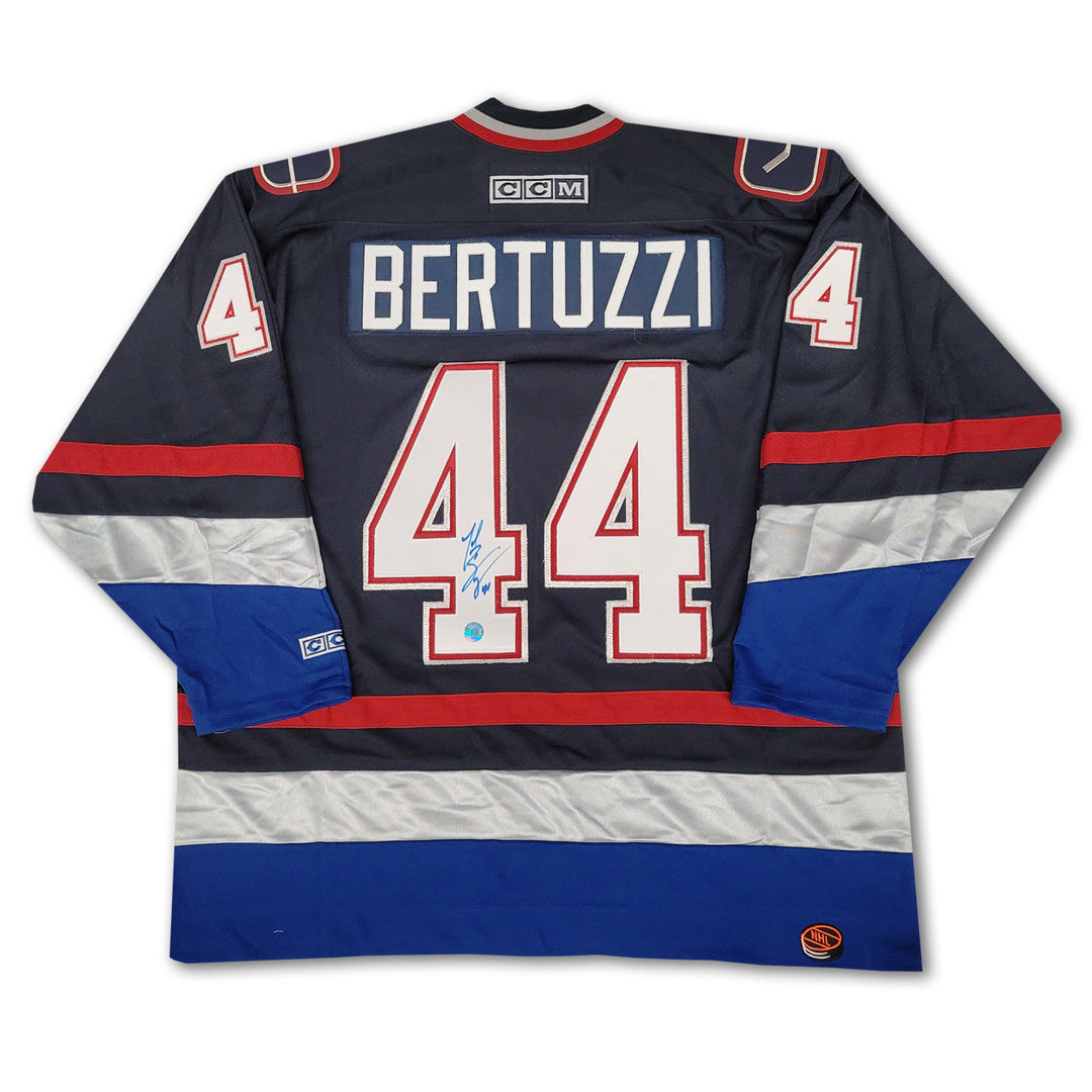 Todd Bertuzzi Vancouver Canucks Blue Orca Autographed CCM Jersey