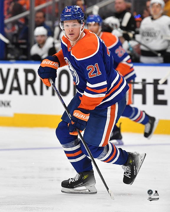 Pre-Order - Trent Frederic Autographed Edmonton Oilers Home 8x10 Photo