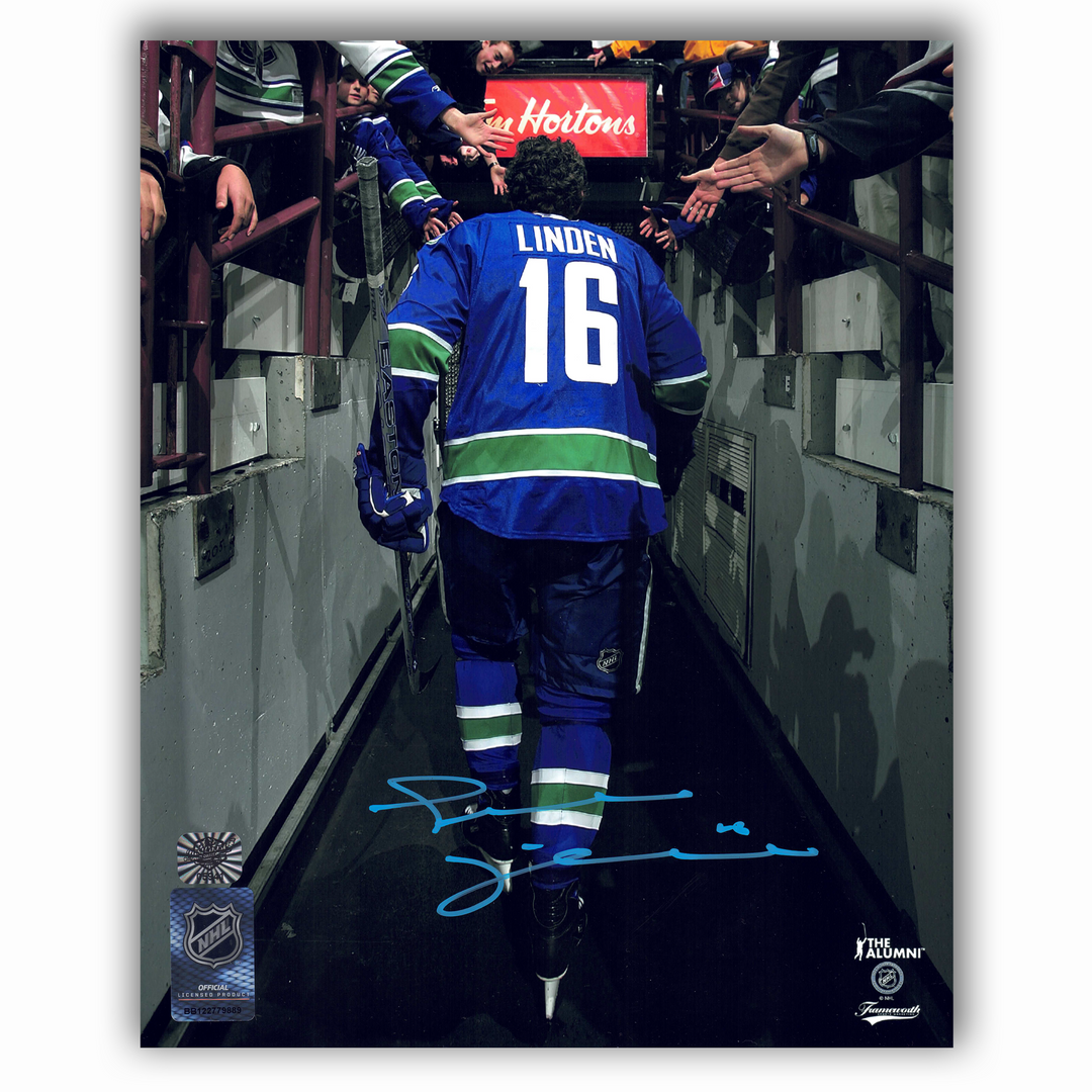 Trevor Linden Vancouver Canucks Autographed Final Walk 8x10 Photo