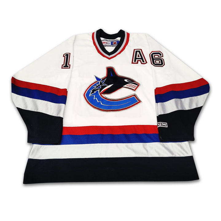 Trevor Linden Vancouver Canucks White Orca CCM Jersey