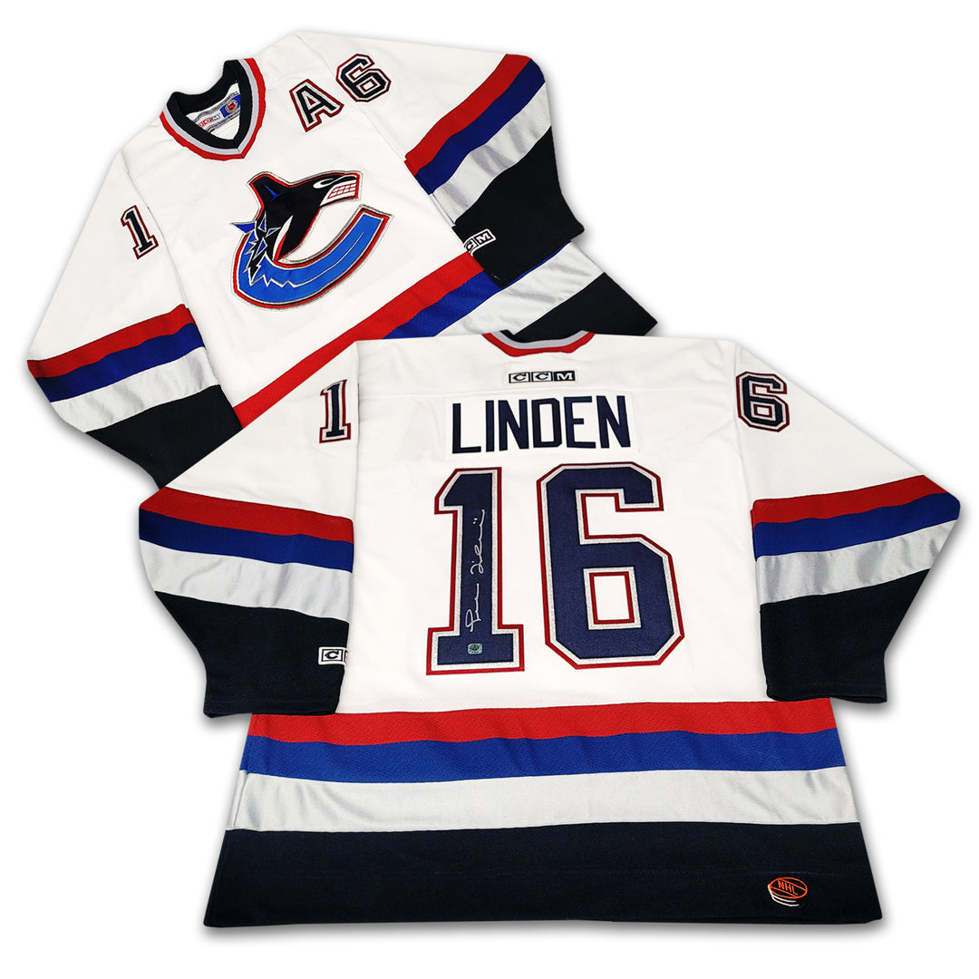 Trevor Linden Vancouver Canucks White Orca CCM Jersey