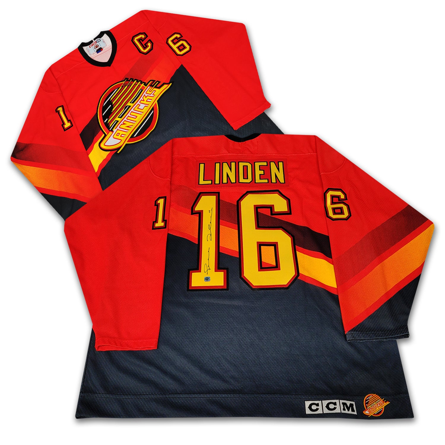 Hockey Jersey Flying Skate Canucks Jersey Trevor Linden Vancouver