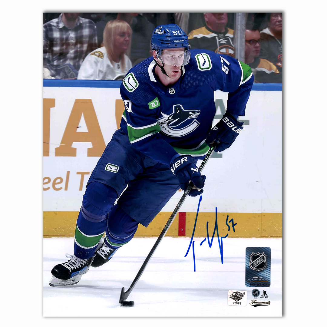 Tyler Myers Autographed Vancouver Canucks Home 8x10 Photo