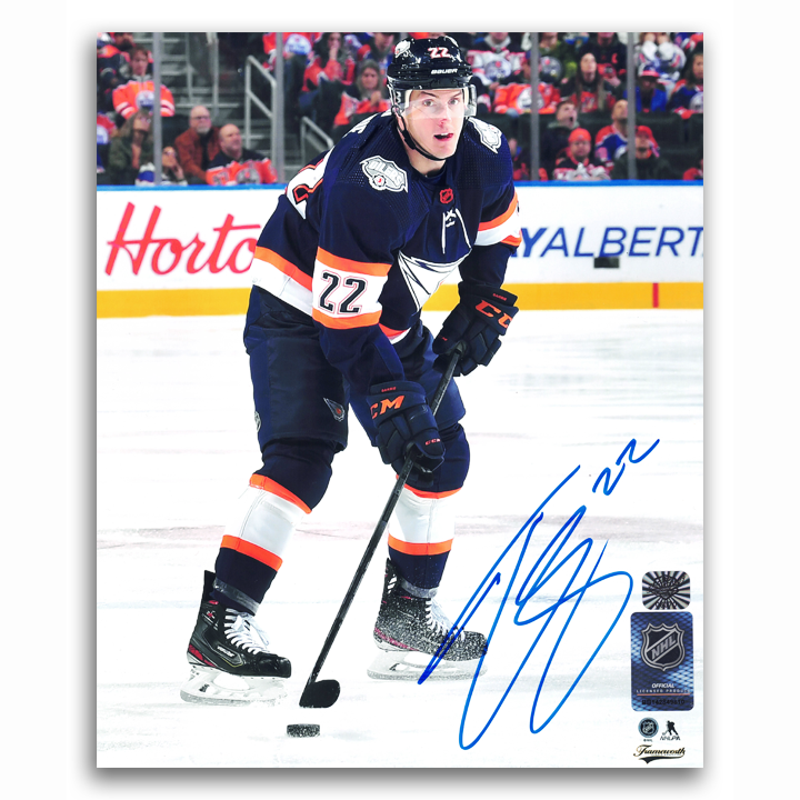 Tyson Barrie Autographed Edmonton Oilers Reverse Retro 2.0 8x10 Photo