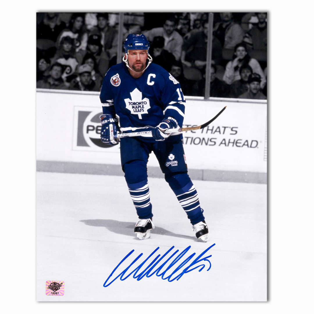 Wendal Clark Autographed Toronto Maple Leafs 8x10 Photo